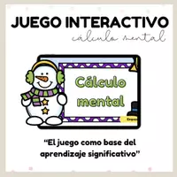 Vista previa - Juegos / Gamificación - Juego interactivo: Cálculo mental de invierno - Portada