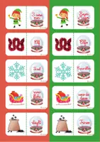 Vista previa - Juegos / Gamificación - Juego de Navidad: Secuencias (Español/Inglés) - página 1