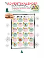 Vorschau - Arbeitsblätter - Adventskalender für den Englischunterricht, (PDF/ JPG) - Deckblatt