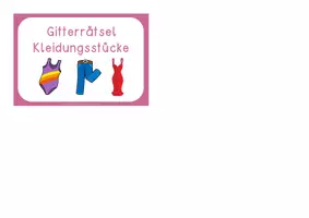 Vorschau - Anderer Materialtyp - Kleidung – Gittersuchrätsel (dreifachdifferenziert) - Seite 3