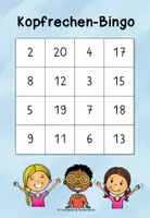 Vorschau - Spiele - Kopfrechnen im Zahlenraum 20 - Bingo - Seite 2