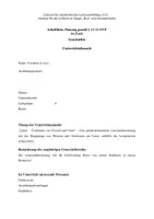 Vorschau - Stundenentwürfe - Unterrichtsentwurf Geschichte - Limes - Rom - Germanen - Deckblatt