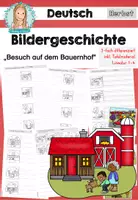 Vorschau - Stationenlernen - Bildergeschichte | Bauernhof | differenziert - Deckblatt