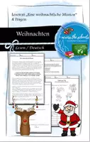 Vorschau - Arbeitsblätter - Weihnachten: Geschichte und Fragen zum Text - Deckblatt