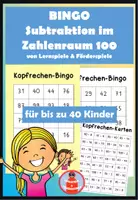 Vorschau - Stationenlernen - Addition und Subtraktion im Zahlenraum 100 - 2 Bingos - Deckblatt