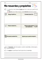 Vorschau - Arbeitsblätter - Mis recuerdos del año pasado y propósitos del próximo año - Seite 1