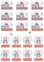 Vorschau - Mal- und Bastelvorlagen - Weihnachtsgrüße (Geschenkeanhänger) -- NEU 2023 - Seite 2