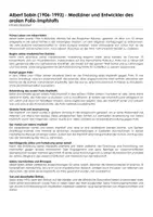 Vorschau - Arbeitsblätter - Albert Sabin (1906-1993) - Mediziner und Entwickler des oralen Polio-Impfstoffs (Infotext und Übungen) - Deckblatt