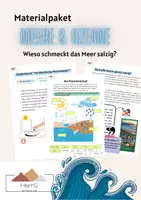 Vorschau - Arbeitsblätter - Materialpaket "Meere & Ozeane" differenziert mit Lösungen - Deckblatt