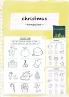 Vorschau - Arbeitsblätter - christmas: Wortspeicher - Deckblatt