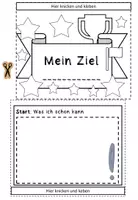 Vorschau - Mal- und Bastelvorlagen - Erfolg / Erfolgsleiter / Bastelvorlage / Klasse 5 6 - Deckblatt