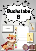 Vorschau - Arbeitsblätter - Buchstaben-Helden: Der Buchstabe B - Deckblatt
