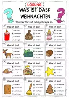 Vorschau - Arbeitsblätter - Weihnachten Wortschatz Übung: Was ist das? DaZ DaF A1 A2 - Seite 3