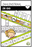 Vorschau - Fördermaterial/Inklusion - Zahlenstrahl ZR 100 - Erarbeitung - Legematerial - Deckblatt