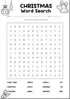 Vorschau - Arbeitsblätter - Christmas Word Search | Vocabulary | #christmas #weihnachtenbeieduki - Seite 1