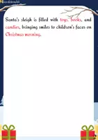 Vista previa - Hojas de trabajo - Santa Claus and his Reindeer Reading. - página 2