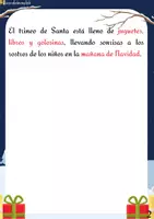 Vista previa - Hojas de trabajo - Lectura Santa Claus y sus Renos. - página 2