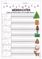 Vorschau - Spiele - Purzelwörter Weihnachten DaF DaZ A1 A2 - Seite 2