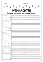 Vorschau - Spiele - Purzelwörter Weihnachten DaF DaZ A1 A2 - Seite 3