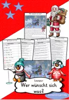 Vorschau - Arbeitsblätter - Materialpaket Lesespuren zu Weihnachten (DaZ und DaF geeignet - 4 fach differenziert) - Seite 1