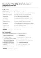 Vorschau - Arbeitsblätter - Simon Bolivar (1783-1830) - Südamerikanischer Unabhängigkeitsführer (Infotext und Übungen) - Seite 1