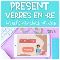 Vorschau - Spiele - Présent Indicatif tous groupes GOOGLE SLIDES Materialpaket - Seite 1