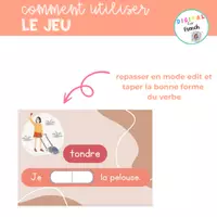 Vorschau - Spiele - Présent Indicatif re verbes Troisième groupe GOOGLE SLIDES - Seite 3