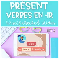 Vorschau - Spiele - Présent verbes -ir Deuxième groupe GOOGLE SLIDES - Deckblatt
