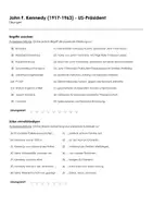 Vorschau - Arbeitsblätter - John F. Kennedy (1917-1963) - US-Präsident (Infotext und Übungen) - Seite 1