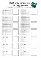 Vorschau - Arbeitsblätter - Rechenspaziergang halbschriftliche Multiplikation und Division - Seite 1