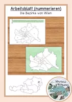 Vorschau - Arbeitsblätter - Wien - Arbeitsblatt Bezirke nummerieren - Deckblatt