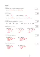 Vorschau - Klassenarbeiten - Mathearbeit mit Lösungen Jg.6 - Potenzen, Ausklammern usw. - Seite 1