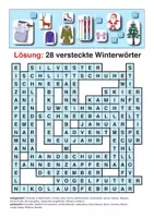 Vorschau - Arbeitsblätter - Winter Suchsel - kostenfrei - Seite 1