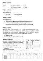 Vorschau - Klassenarbeiten - Mathearbeit mit Lösungen Jg.6 - Diagramme und Zahlen - Seite 1