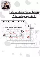 Vorschau - Arbeitsblätter - Loki und die Schüttelbox - Zahlzerlegung bis 10 - Deckblatt