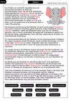 Vorschau - Arbeitsblätter - Lückentext Elefant - Seite 2