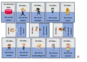 Vorschau - Spiele - Lesespiel Berufe Ich habe Wer hat - Seite 1