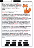 Vorschau - Arbeitsblätter - Lückentext Fuchs - Seite 2