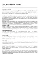 Vorschau - Arbeitsblätter - Joan Miró (1893-1983) - Künstler (Infotext und Übungen) - Deckblatt