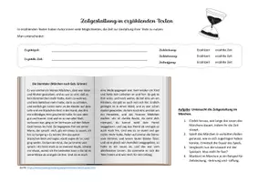 Vorschau - Arbeitsblätter - Zeitgestaltung (Erzählzeit, erzählte Zeit) inkl. Lösung - Seite 2