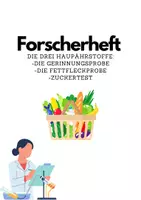 Vorschau - Arbeitsblätter - Forscherheft Nährstoffe - Deckblatt
