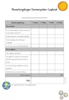 Vorschau - Anderer Materialtyp - Sonnensystem und Planeten: Lapbook Bewertungsbogen Rückmeldung - Seite 2