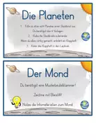 Vorschau - Aufgabenkarten - Sonnensystem und Planeten: Stationsschilder für das Lapbook - Seite 2