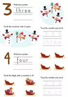 Aperçu - Feuilles d'exercices - A winter wonderland: December Learning Adventure / Un pays des merveilles hivernal : aventure d'apprentissage de décembre - Page 3