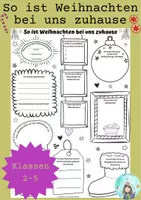Vorschau - Arbeitsblätter - So ist Weihnachten bei uns zuhause (Kl. 2 bis 5) - Deckblatt