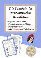 Vorschau - Arbeitsblätter - Die Symbole der Französischen Revolution - Deckblatt
