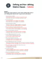 Vorschau - Arbeitsblätter - Exercise - Defining and Non-defining Relative Clauses - incl. Lösung - Seite 2
