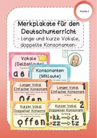 Vorschau - Poster - Merkplakate Vokale Konsonanten Konsonantenverdopplung ck tz ie - Deckblatt