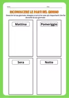 anteprima - Materiale di supporto/inclusione - Schede didattiche storia:le parti del giorno - Pagina 2