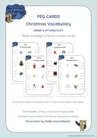 Vista previa - Juegos / Gamificación - Brown Owl's Christmas - Peg Cards - Portada